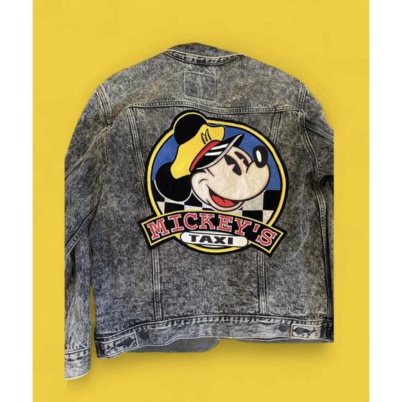 Levi's Other - Vintage Levi’s Black Acid Wash Mickey Disney Denim Jacket